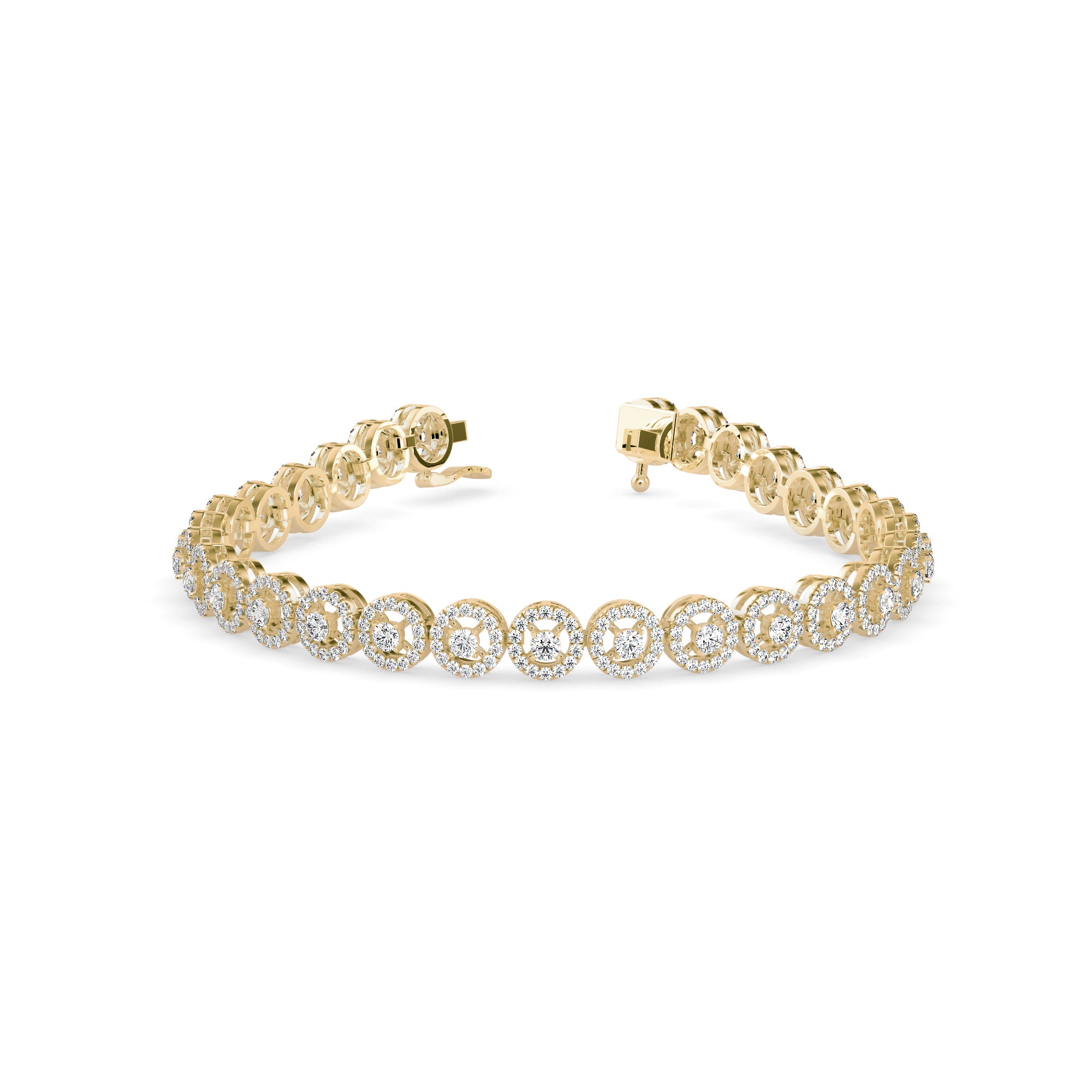 Jeniken Tennis Diamond Bracelet-Golden