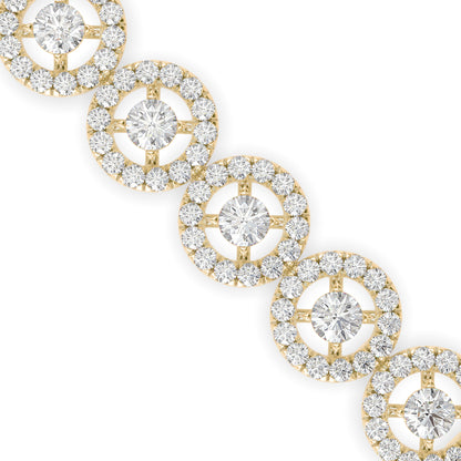 Jeniken Tennis Diamond Bracelet-Golden