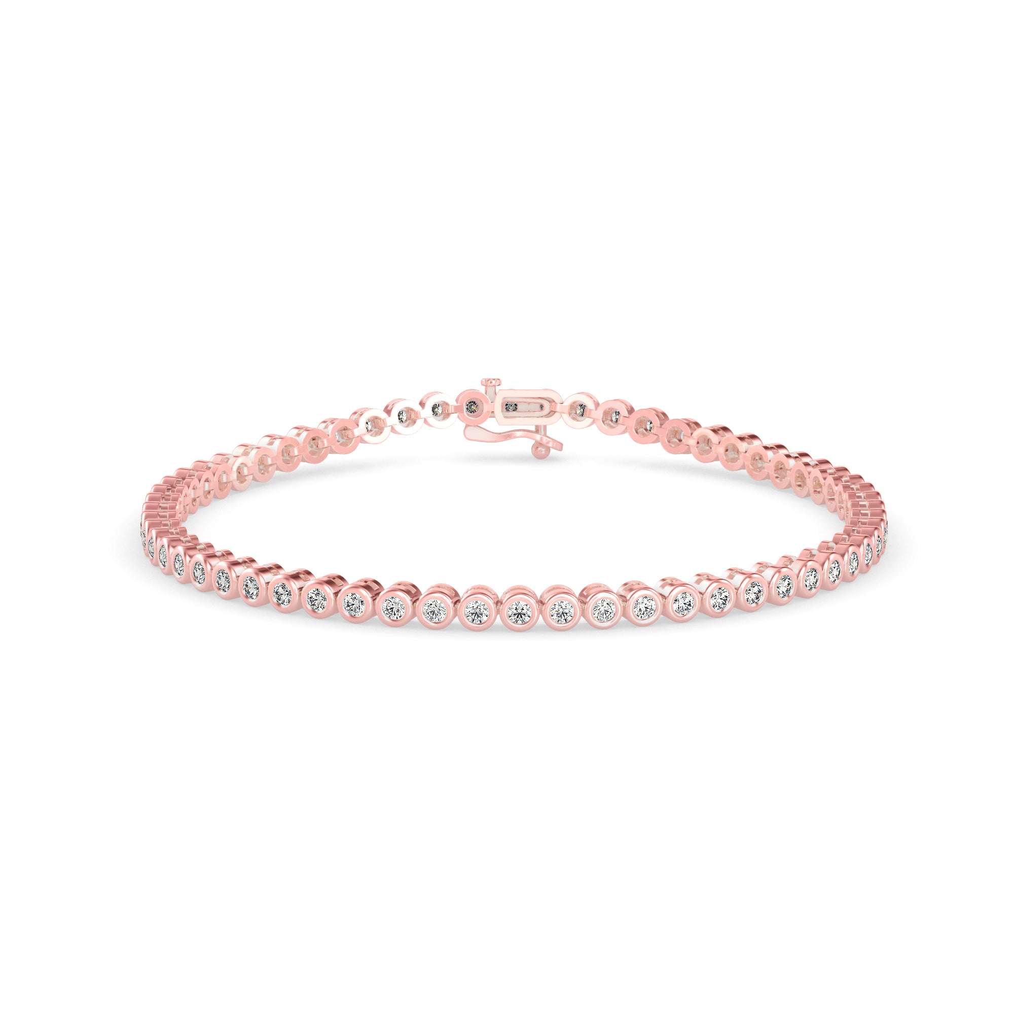 Andarta Diamond Tennis Bracelet-Rose Gold