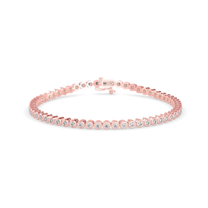 Andarta Diamond Tennis Bracelet-Rose Gold