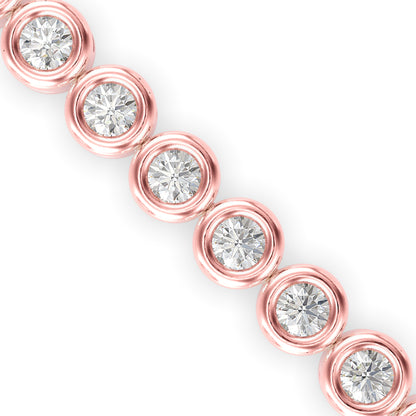 Andarta Diamond Tennis Bracelet-Rose Gold