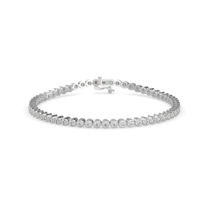 Andarta Diamond Tennis Bracelet-Silver