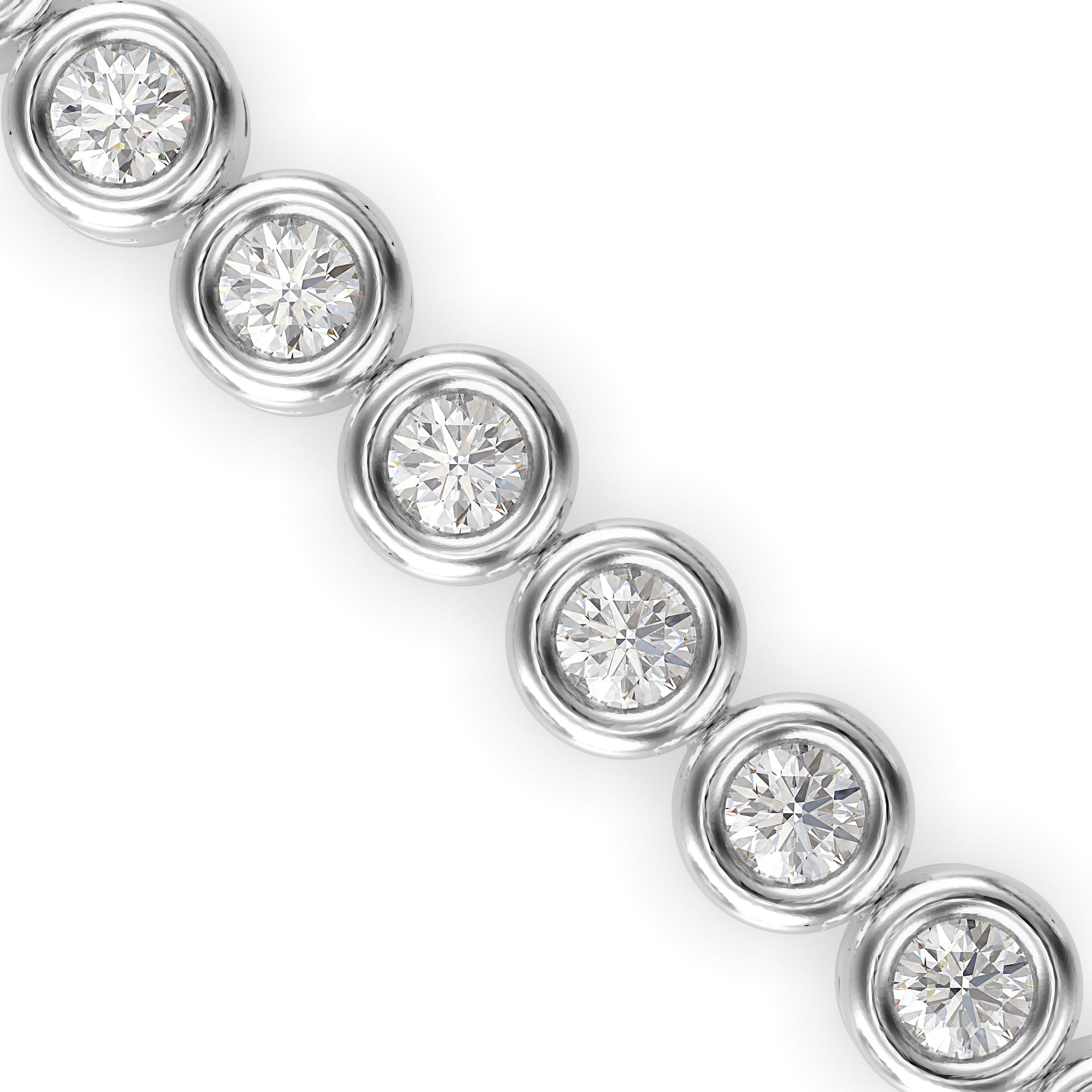 Andarta Diamond Tennis Bracelet-Silver