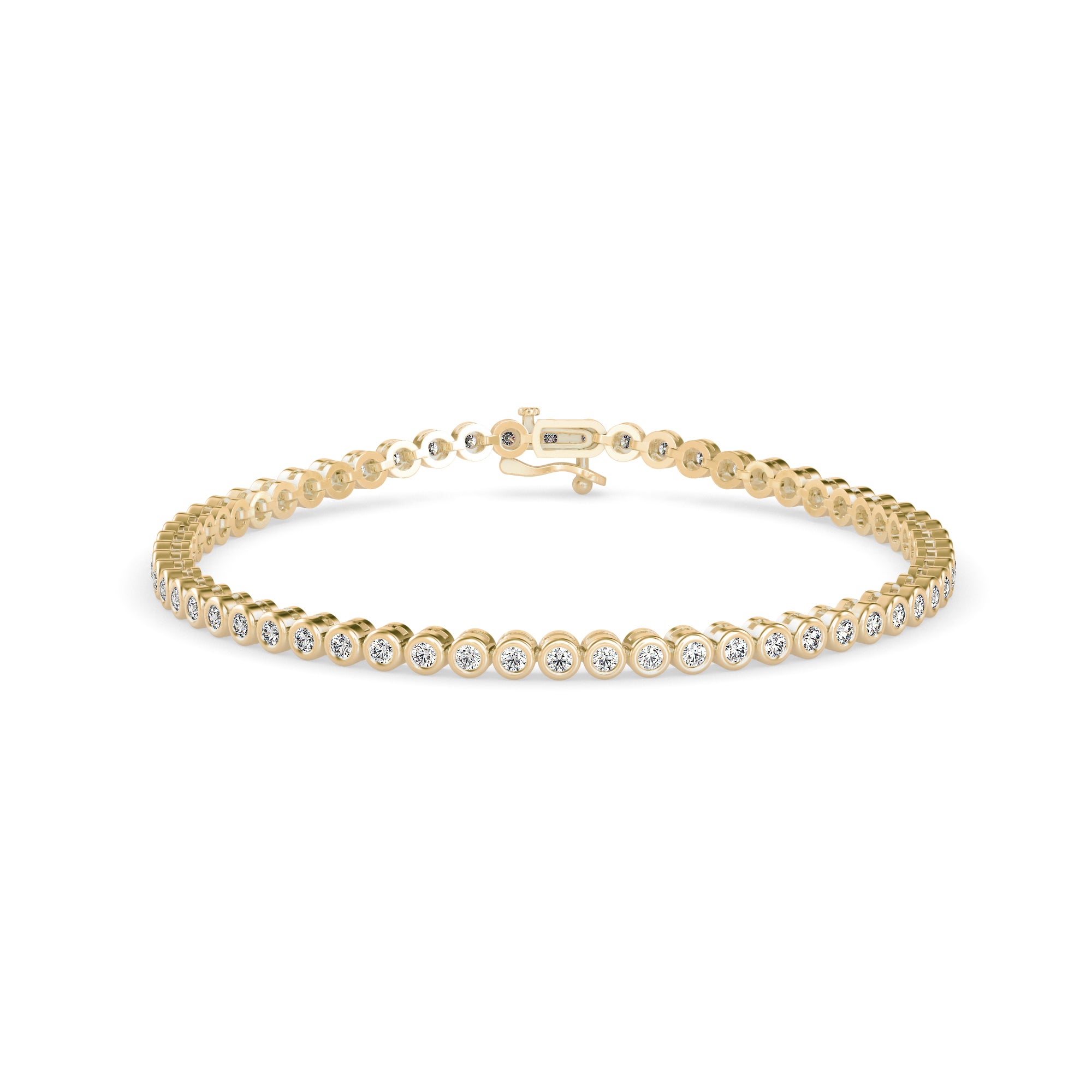 Andarta Diamond Tennis Bracelet-Golden