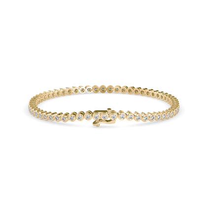 Andarta Diamond Tennis Bracelet-Golden