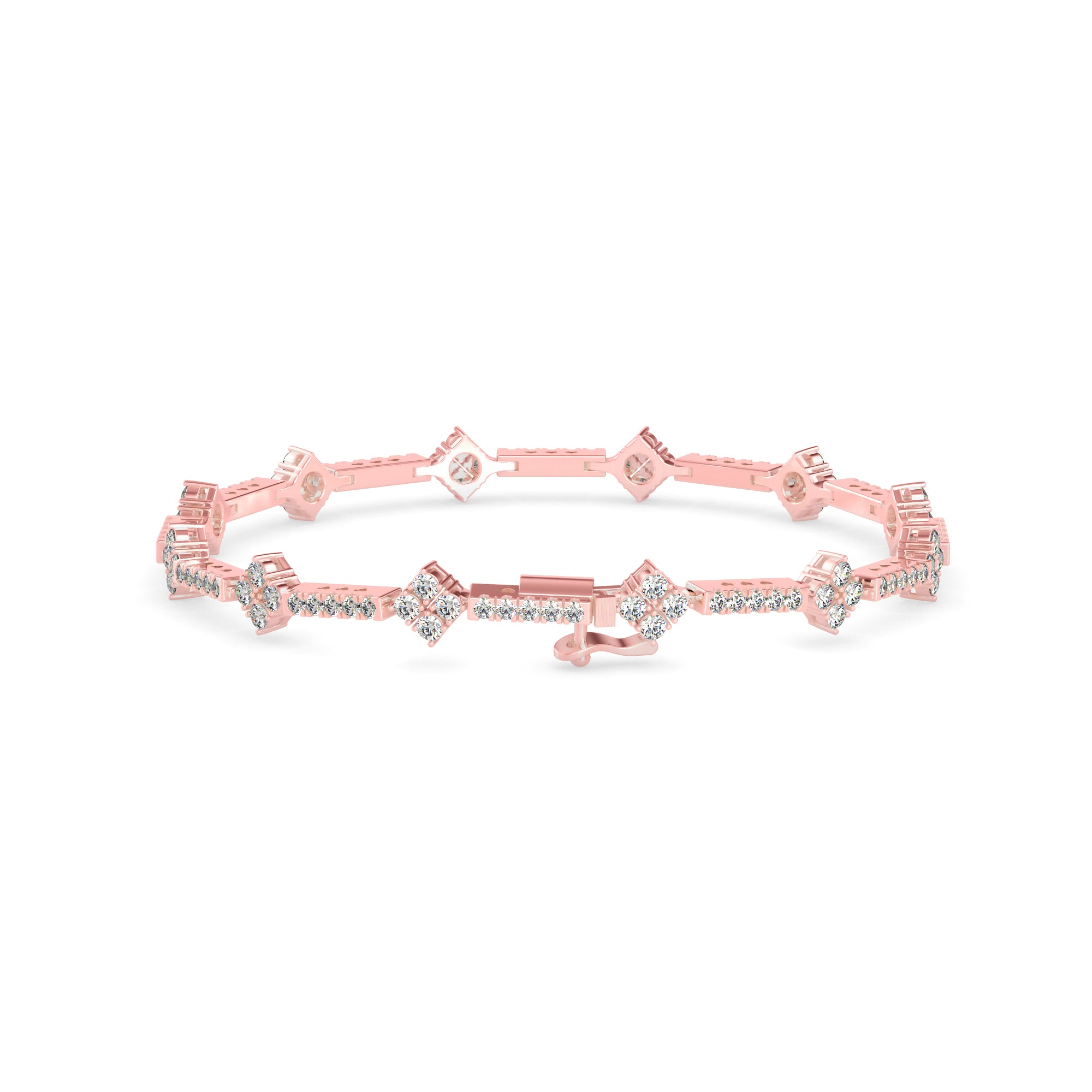 Oshun Diamond Tennis Bracelet-Rose Gold