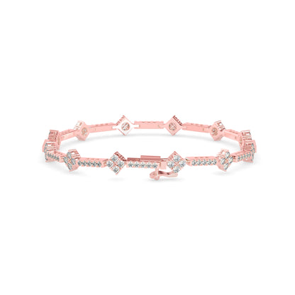 Oshun Diamond Tennis Bracelet-Rose Gold
