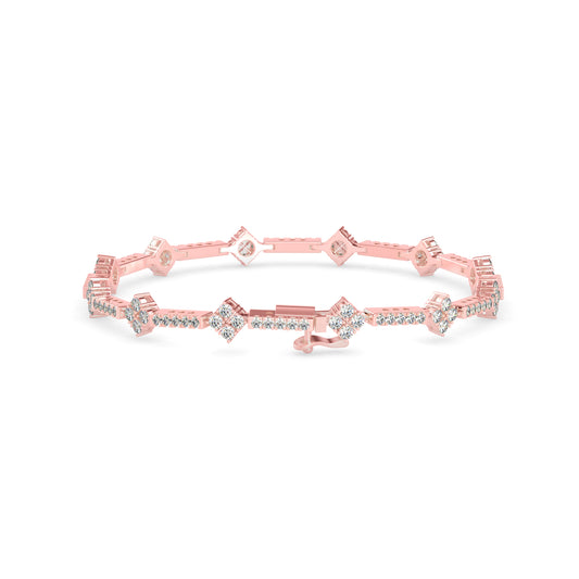 Oshun Diamond Tennis Bracelet-Rose Gold
