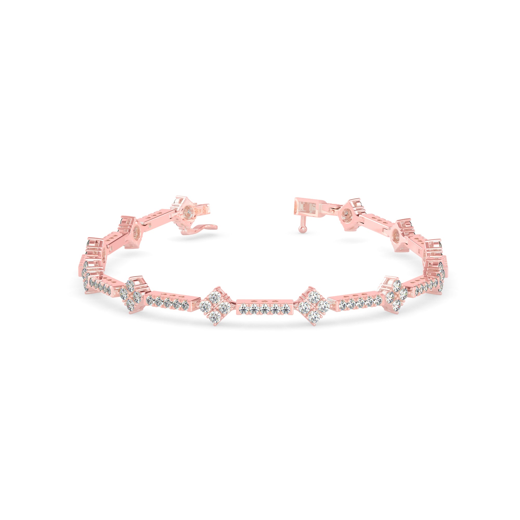 Oshun Diamond Tennis Bracelet-Rose Gold