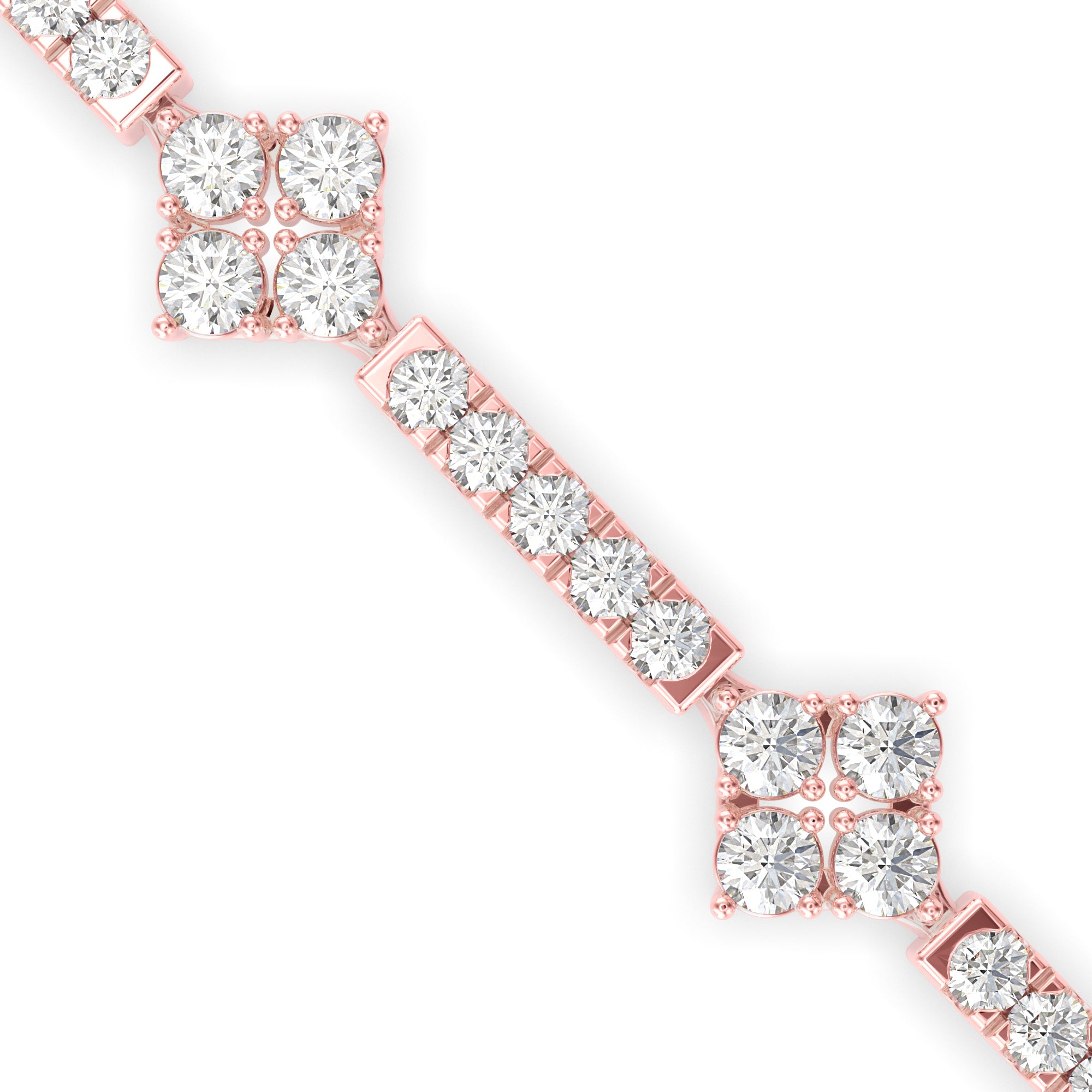 Oshun Diamond Tennis Bracelet-Rose Gold