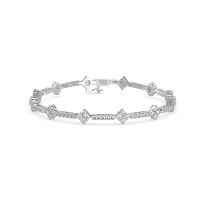 Oshun Diamond Tennis Bracelet-Silver