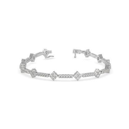 Oshun Diamond Tennis Bracelet-Silver