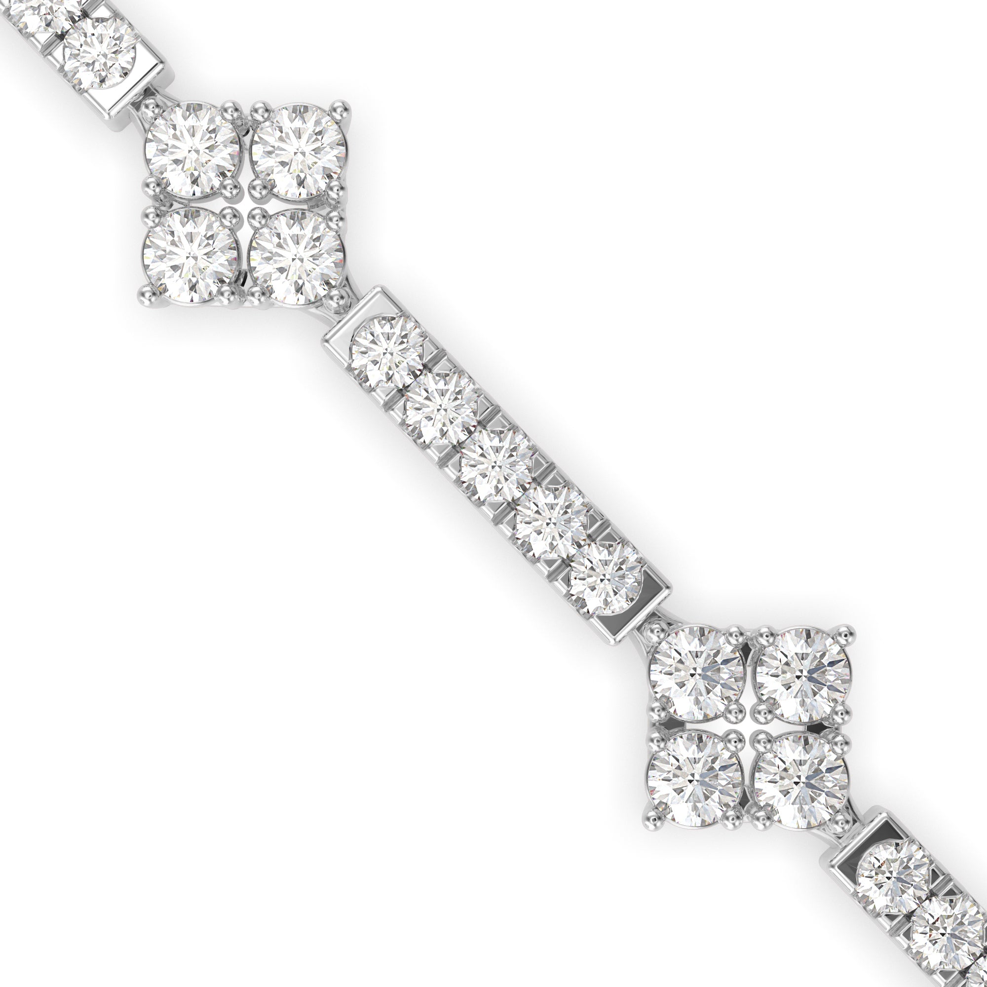 Oshun Diamond Tennis Bracelet-Silver