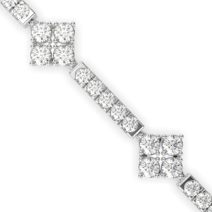 Oshun Diamond Tennis Bracelet-Silver