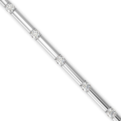 Inferno Diamond Tennis Bracelet-Silver