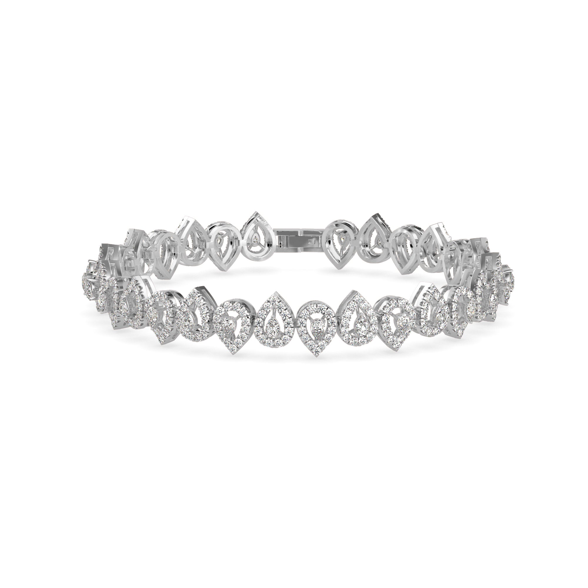 Classical Tennis Diamond Bracelet-Silver