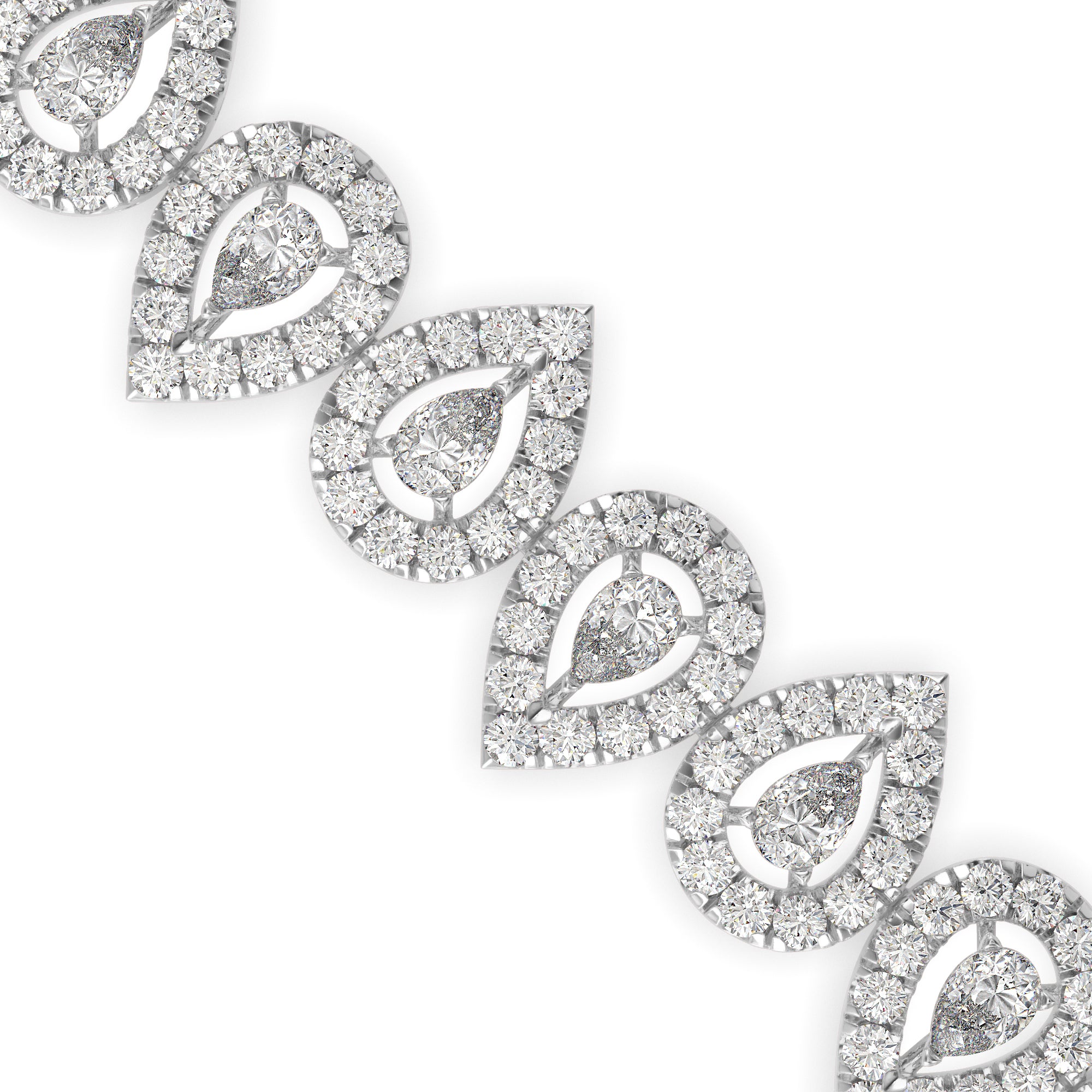 Classical Tennis Diamond Bracelet-Silver