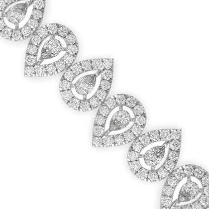 Classical Tennis Diamond Bracelet-Silver