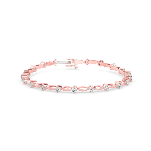 Diamond Vieira Tennis Bracelet-Rose Gold