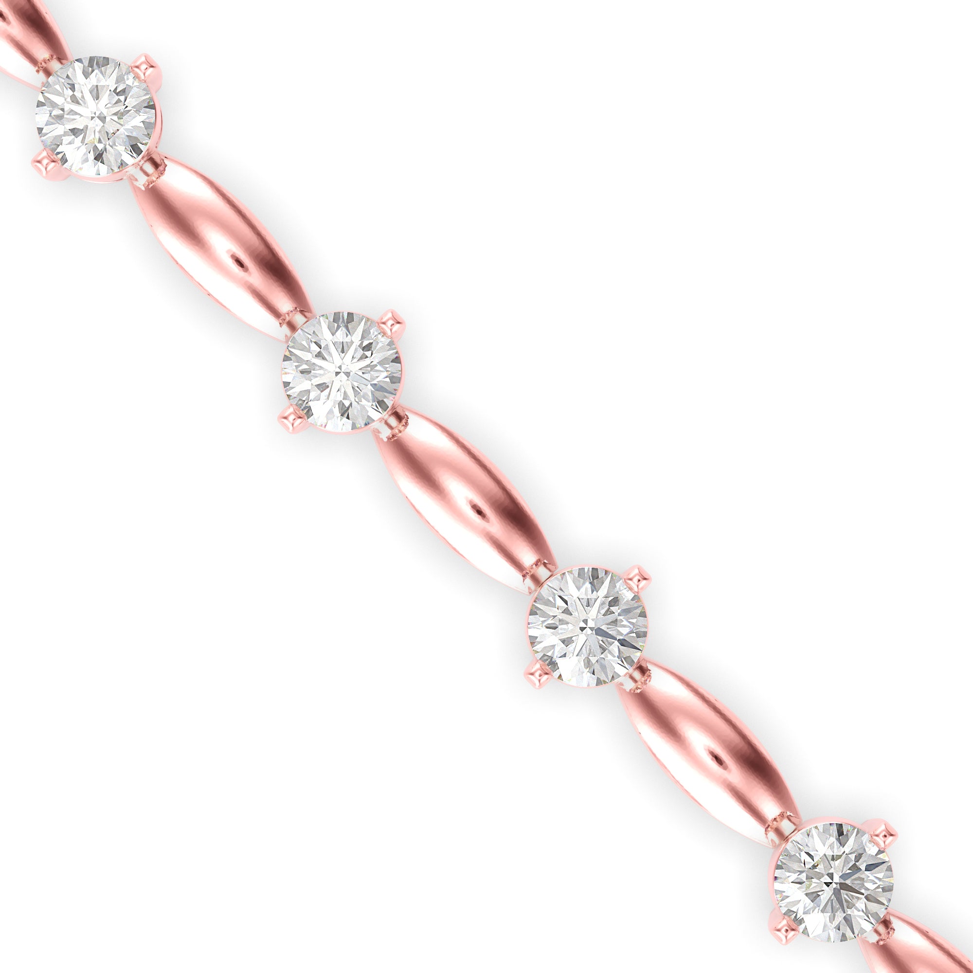 Diamond Vieira Tennis Bracelet-Rose Gold