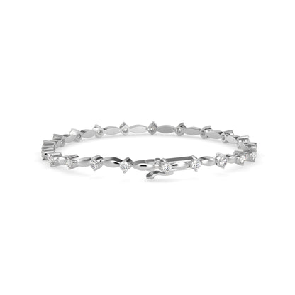 Diamond Vieira Tennis Bracelet-Silver