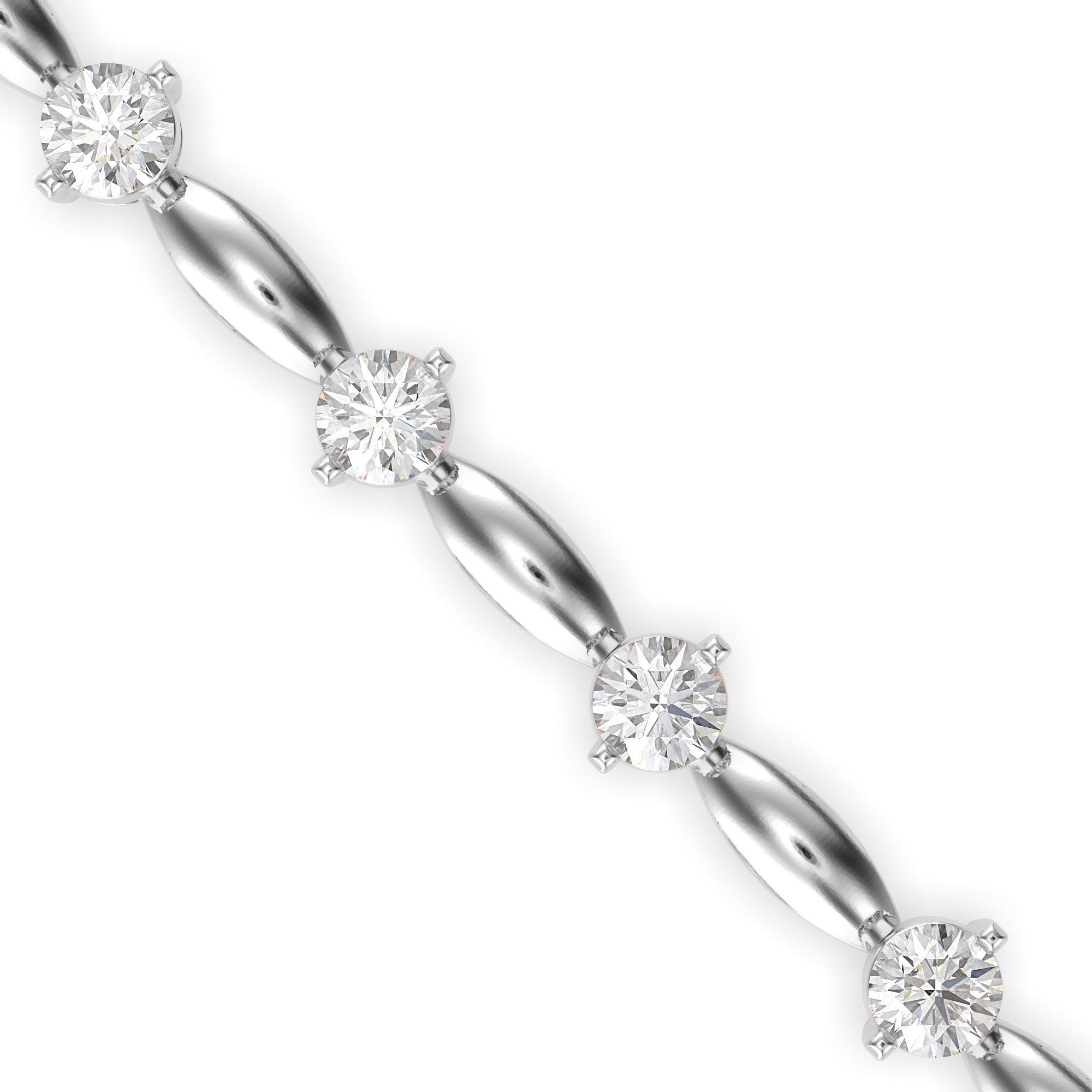 Diamond Vieira Tennis Bracelet-Silver
