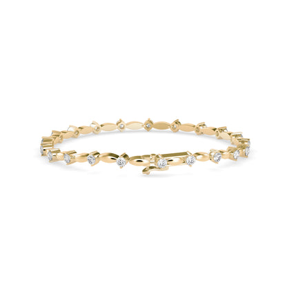 Diamond Vieira Tennis Bracelet-Golden