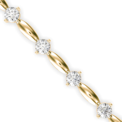 Diamond Vieira Tennis Bracelet-Golden