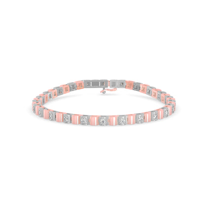 Sagasity Diamond Tennis Bracelet-Rose Gold