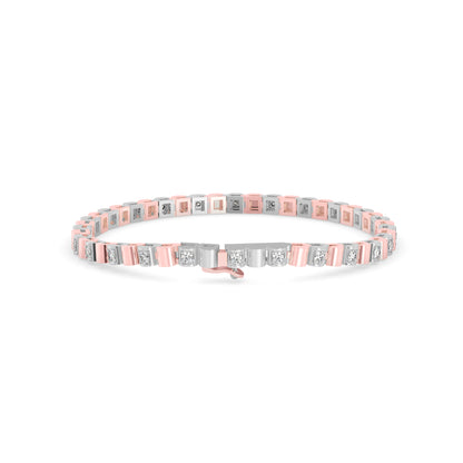 Sagasity Diamond Tennis Bracelet-Rose Gold