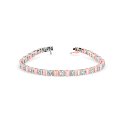 Sagasity Diamond Tennis Bracelet-Rose Gold