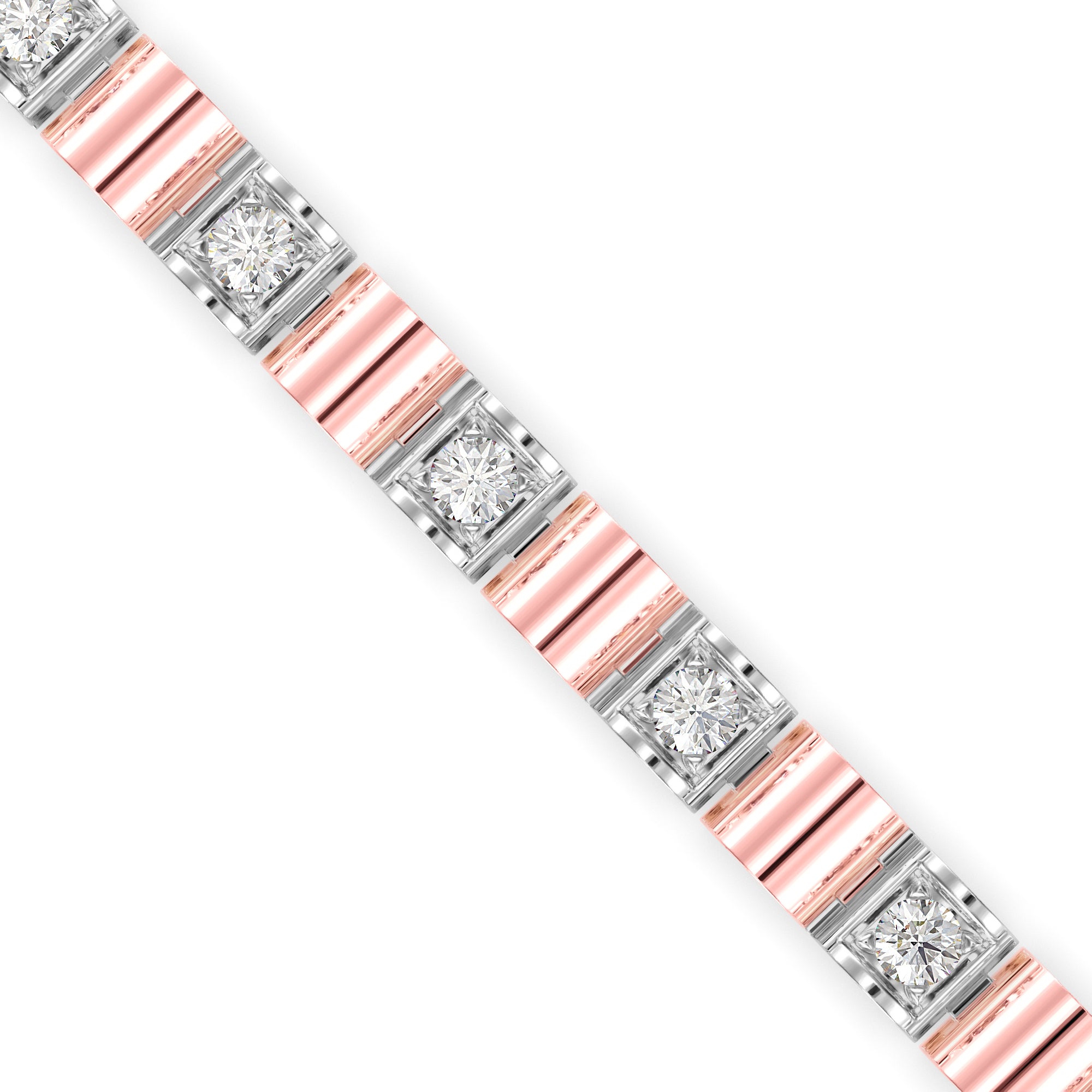 Sagasity Diamond Tennis Bracelet-Rose Gold