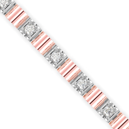 Sagasity Diamond Tennis Bracelet-Rose Gold