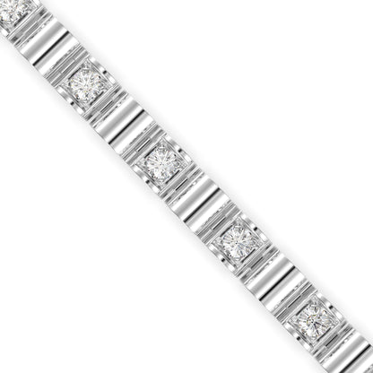 Sagasity Diamond Tennis Bracelet-Silver