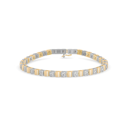 Sagasity Diamond Tennis Bracelet-Golden