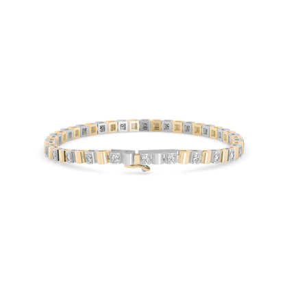 Sagasity Diamond Tennis Bracelet-Golden