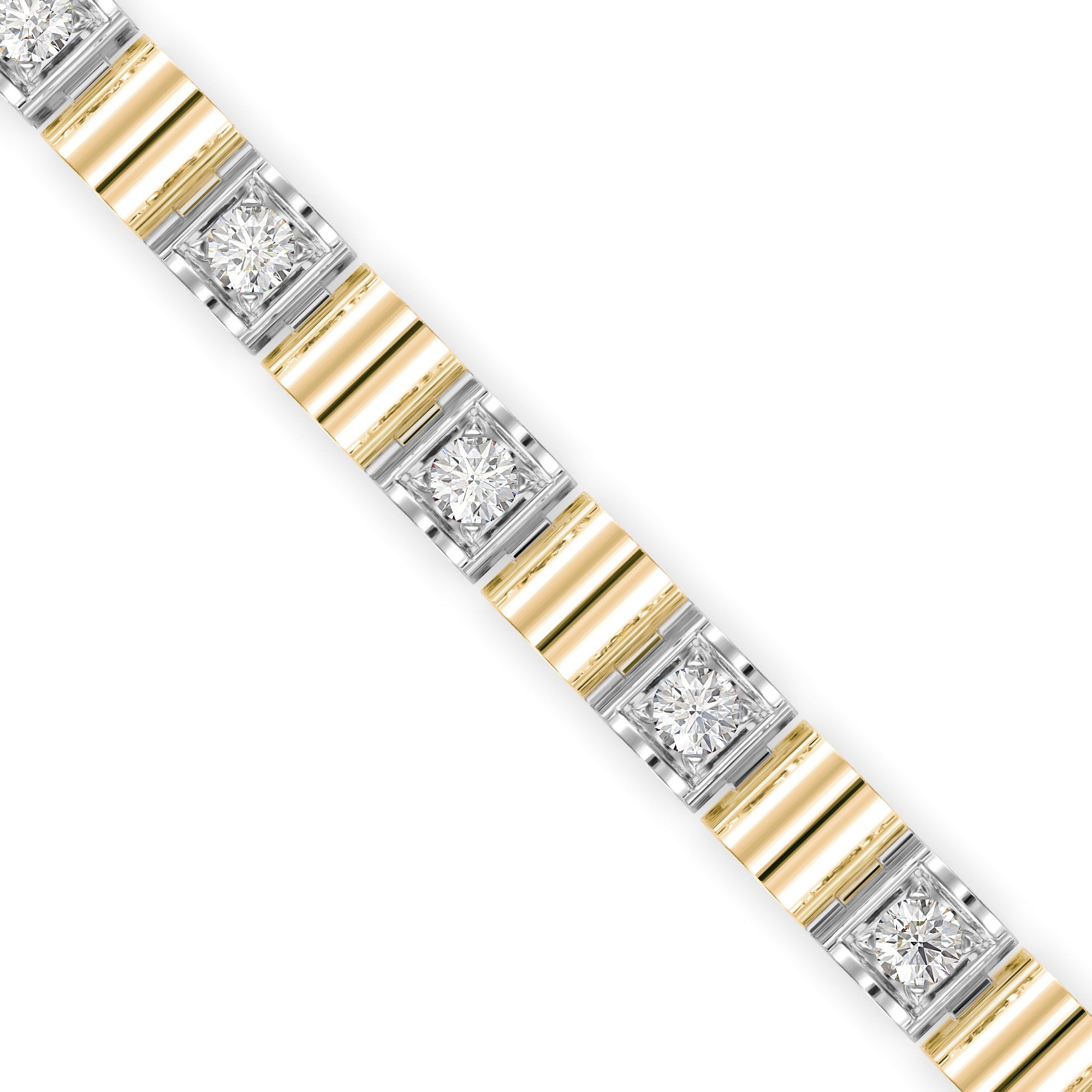 Sagasity Diamond Tennis Bracelet-Golden