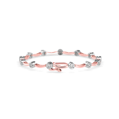 Cordial Diamond Tennis Bracelet-Rose Gold