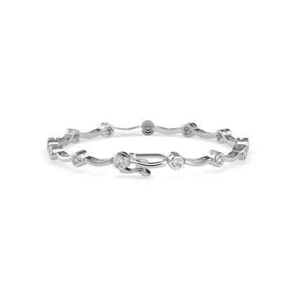 Cordial Diamond Tennis Bracelet-Silver