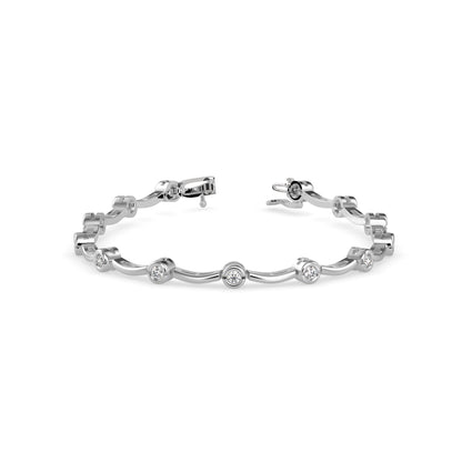 Cordial Diamond Tennis Bracelet-Silver