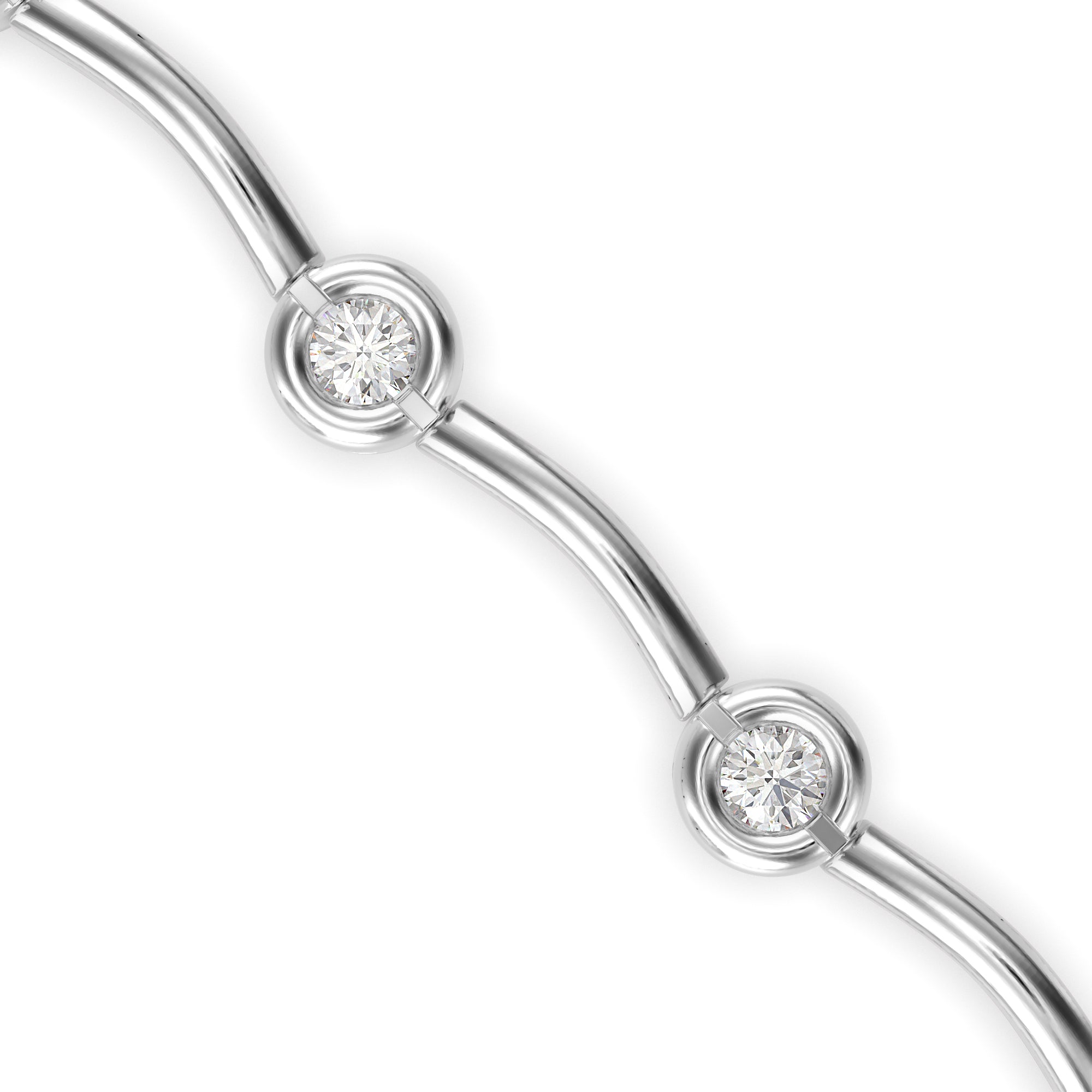 Cordial Diamond Tennis Bracelet-Silver