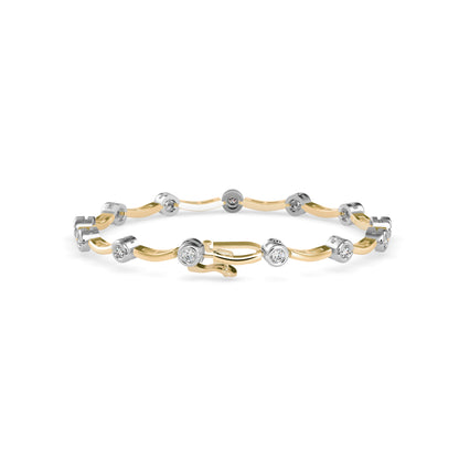 Cordial Diamond Tennis Bracelet-Golden