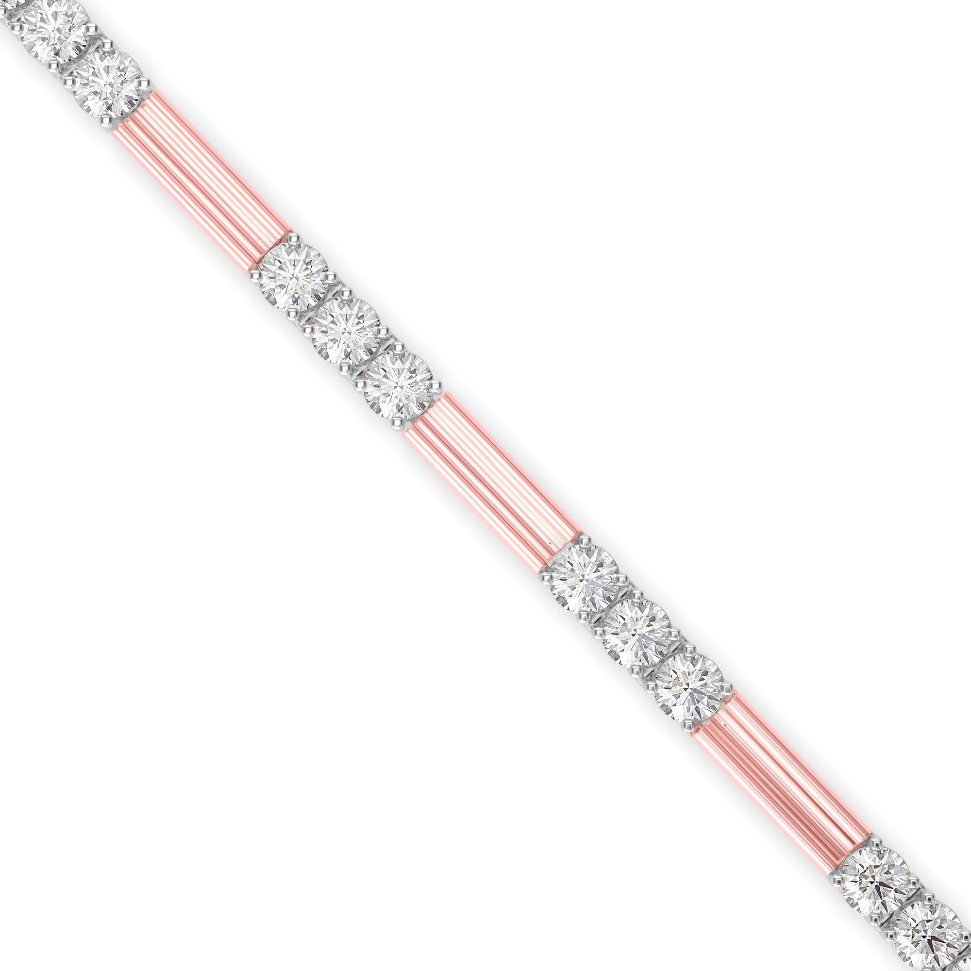 Stalwart Diamond Tennis Bracelet-Rose Gold