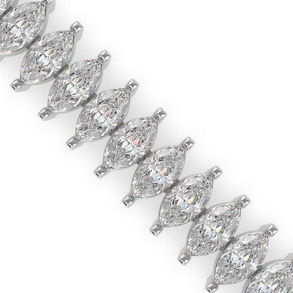 Stout Diamond Tennis Bracelet-Silver