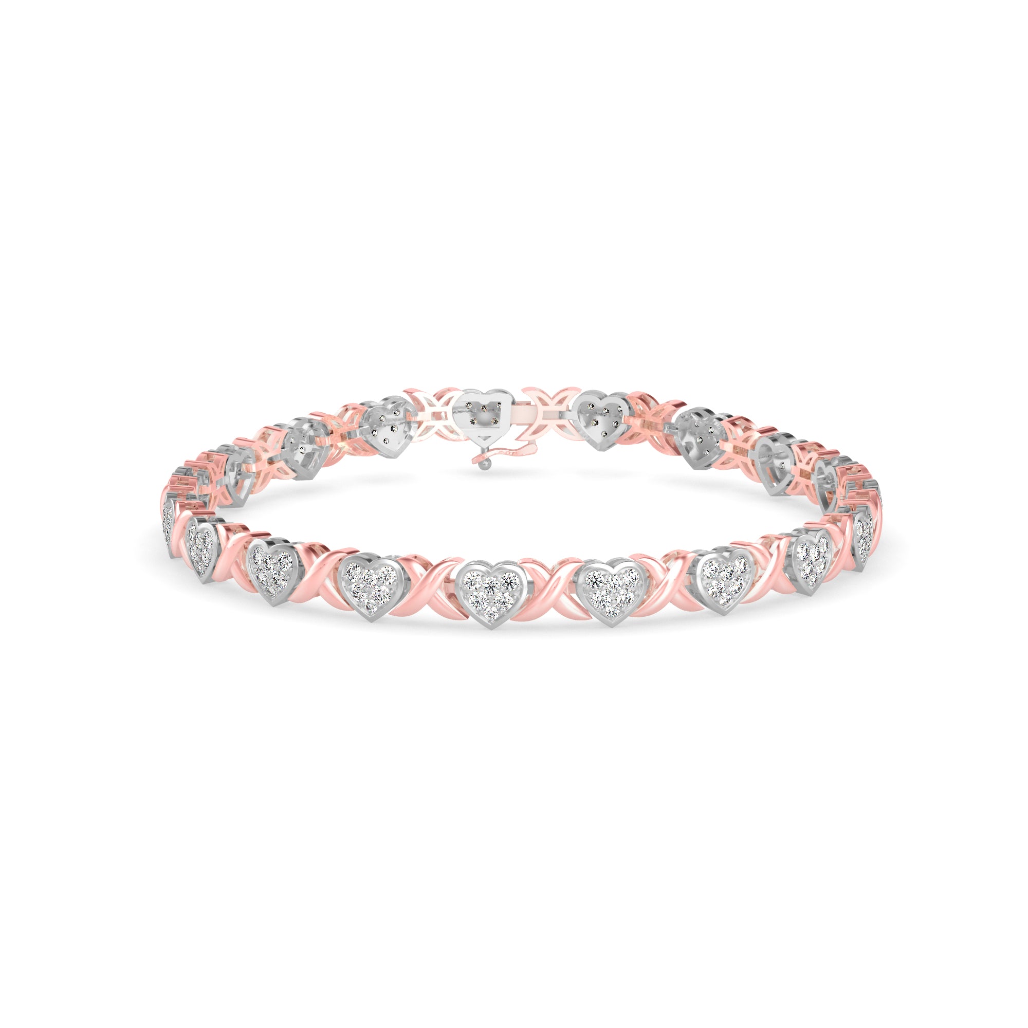 Eminent Diamond Tennis Bracelet-Rose Gold