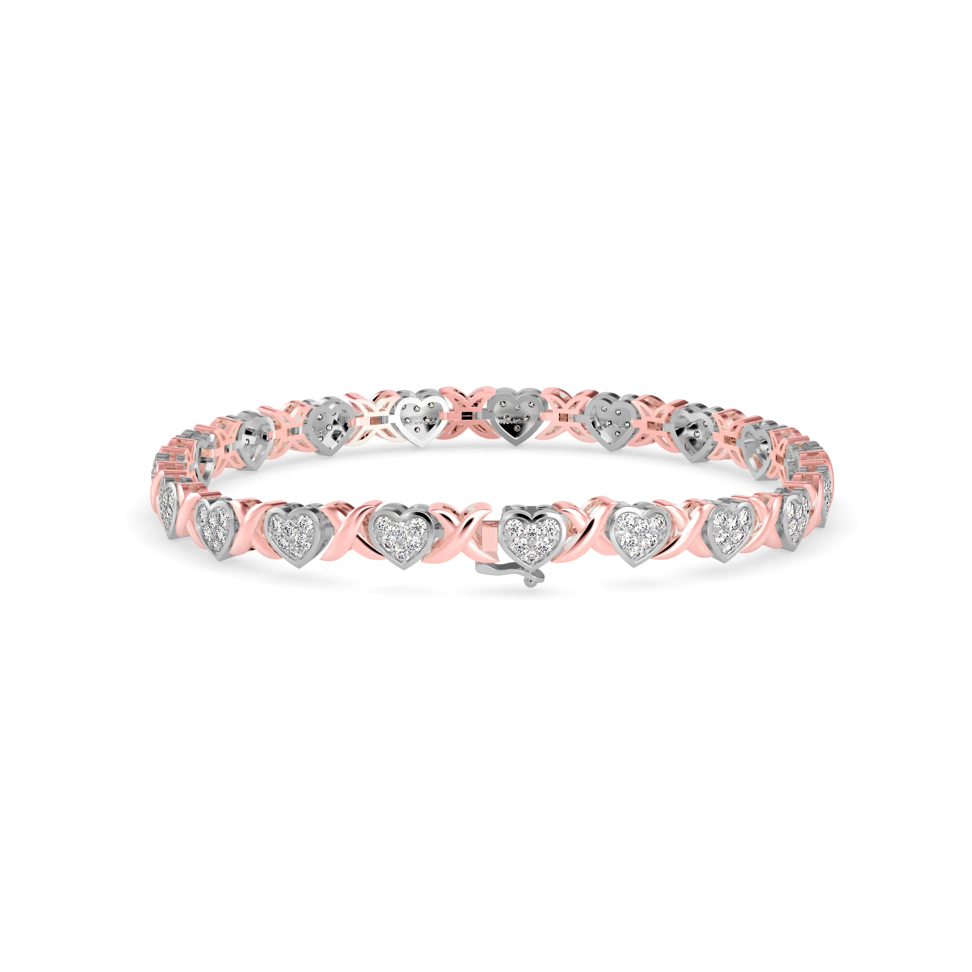 Eminent Diamond Tennis Bracelet-Rose Gold