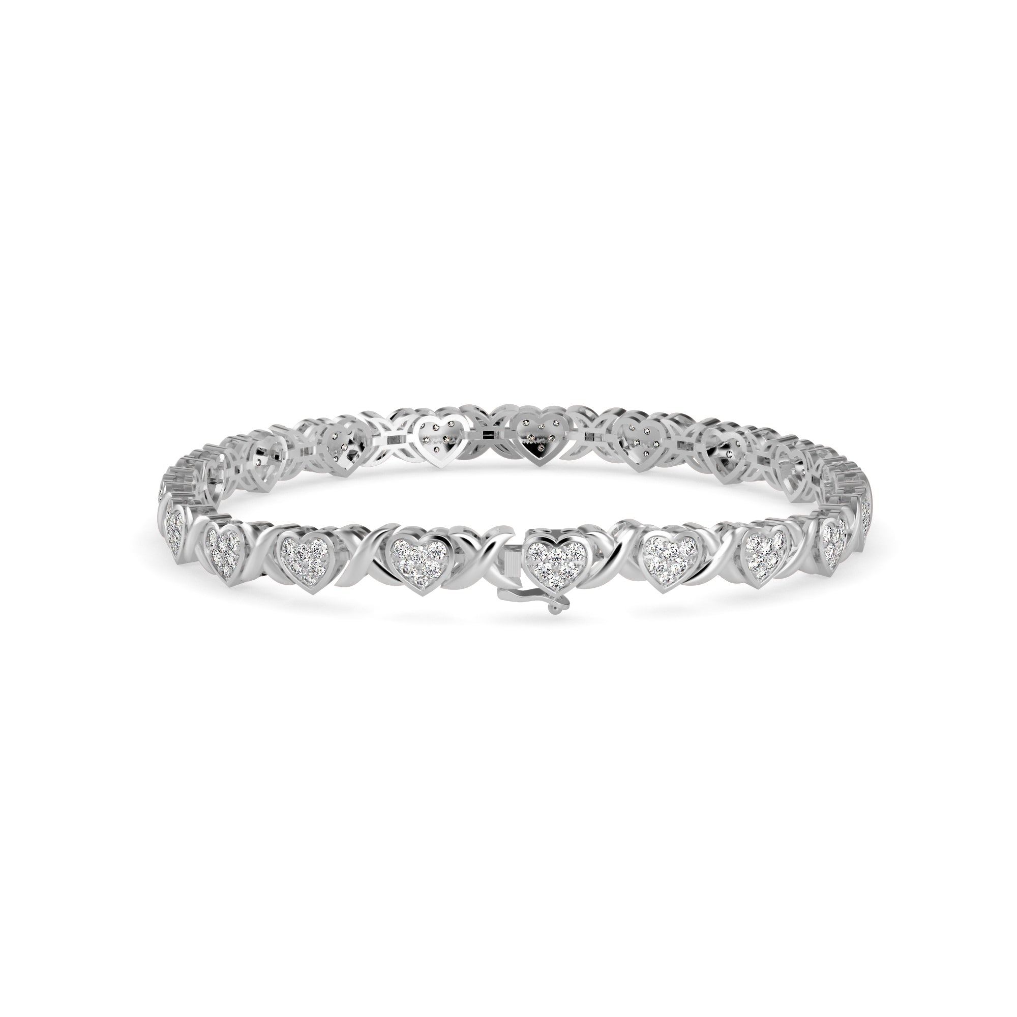 Eminent Diamond Tennis Bracelet-Silver
