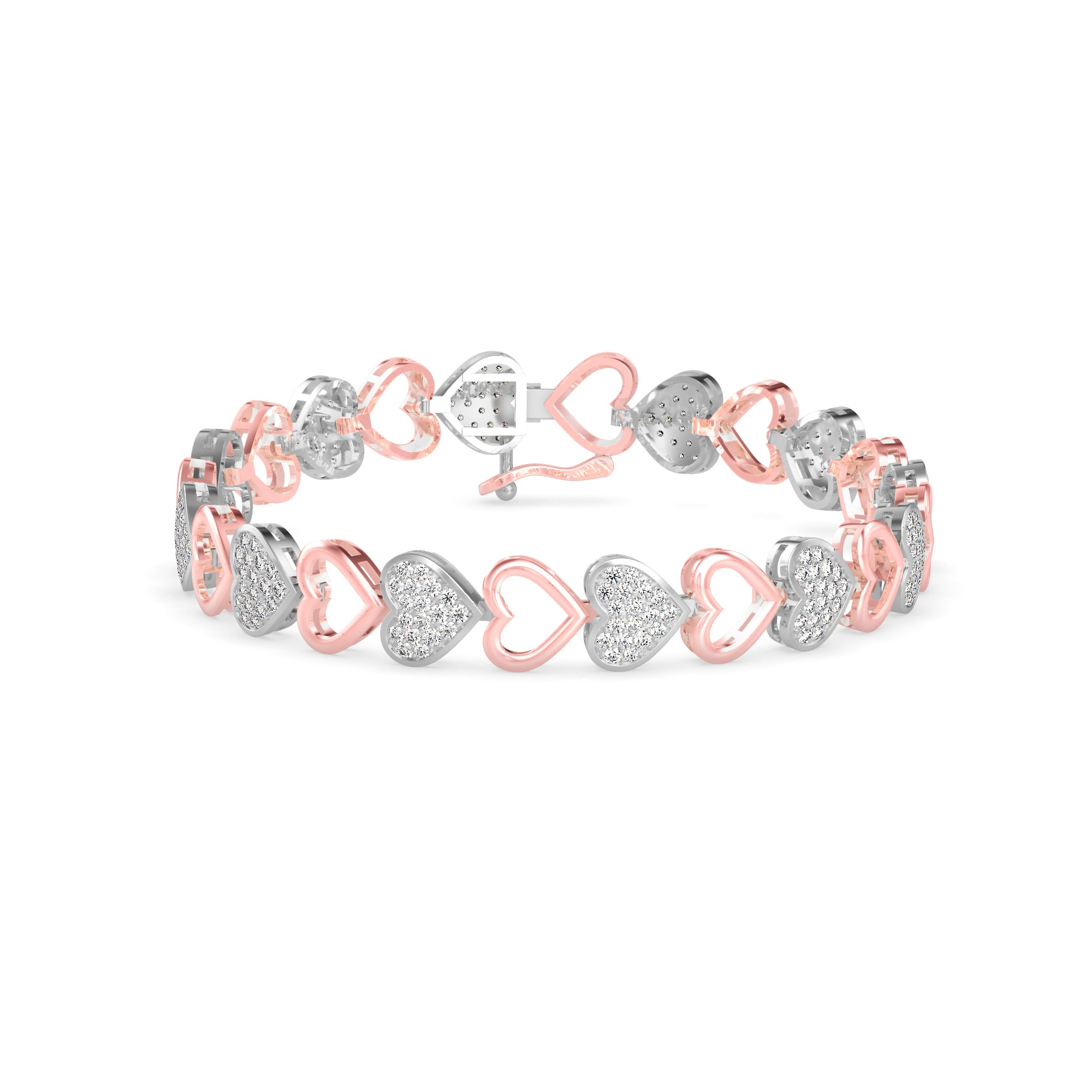 Fierce Diamond Bracelet-Rose Gold