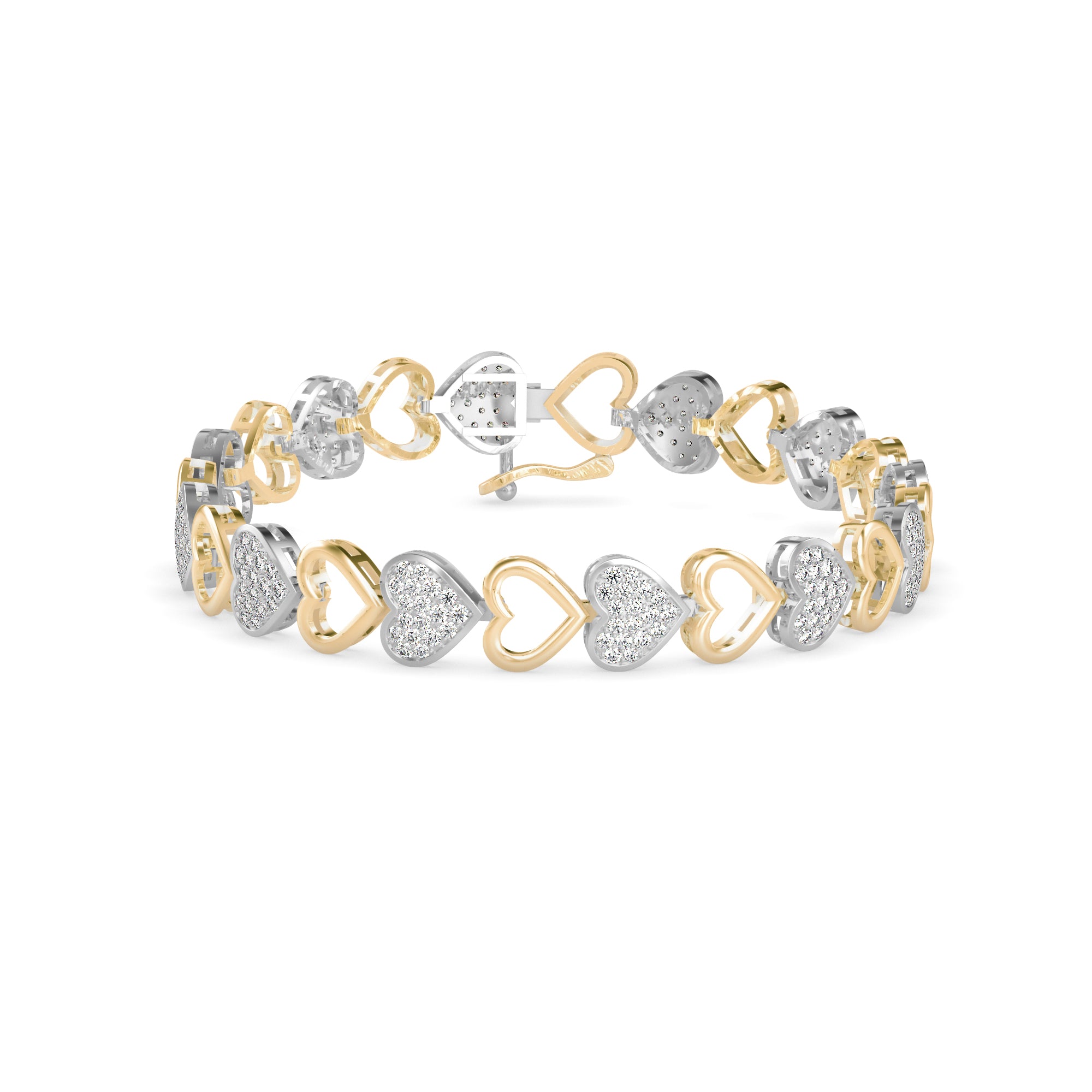 Fierce Diamond Bracelet-Golden