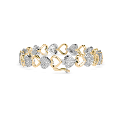 Fierce Diamond Bracelet-Golden